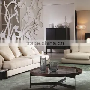 2015 Modern Design Leather Sofa Top Grain Leather Furniture Living Room MS1205 thumbnail-1