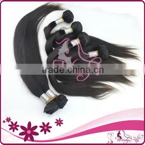 100% European Virgin Remy Hair Straight Hair Weaving Weft Hair thumbnail-1