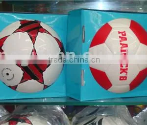 China Wholesale Customized PVC Stitched Matte+Metalic Soccer Ball/ Football thumbnail-4