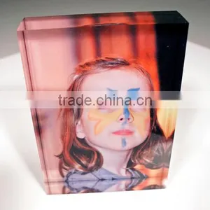 Personalised Acrylic Photo Block Frame Custom Create Design thumbnail-1