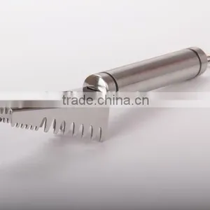 Strong Grip Stainless Steel Fish Scale Scraper Remover for Fast Kitchen Food Prep thumbnail-4