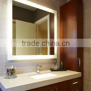 LED Lighted Frameless Rectangle Mirror for Luxury Hotel thumbnail-5