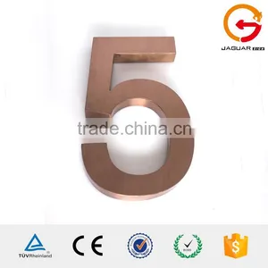 Factory Sell Outdoor Custom Waterproof Brushed Stainless Steel 3d House Number thumbnail-6