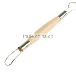 7 Pcs Wood Handle Clay Sculpture Tool Loop Tool thumbnail-3