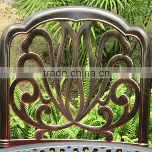 All Weather Bronze Black White Elizabeth European Style Heavy Duty Cast Aluminum Outdoor Garden Furniture Quality Choice thumbnail-5