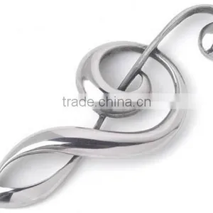 Good Polished Finer Music Note Brooch Fashion Wholesale Brooch for Concert thumbnail-1