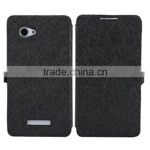 China Manufacture Artificial Leather Holster With Magnetic Fastener Design Sleeve for Lenovo A880 thumbnail-1