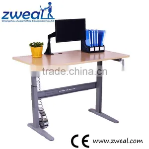 2m Beech L-shape Malamine Office Desk Factory Wholesale thumbnail-1