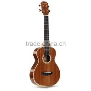 All Solid Koa Wood Hawaii Ukuleles,high Gloss Finish With Golden Hareware thumbnail-1
