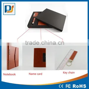 2016 New Products Corporate Gifts High Quality New Business Gift Includes Notebook, Key Chain and Business Name Card Holder thumbnail-1