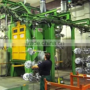 Alloy Wheels Overhead Chain Type Shot Blasting Machine thumbnail-4