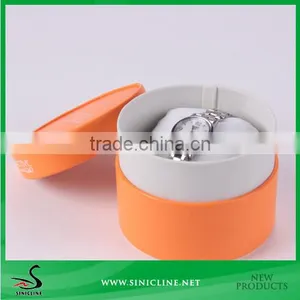 Sinicline Customized Round Packing Box for Watchs With Pillow Inside thumbnail-1