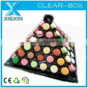 Customized Logo Macarons Box Clear Eco-friendly Packaging Box thumbnail-1