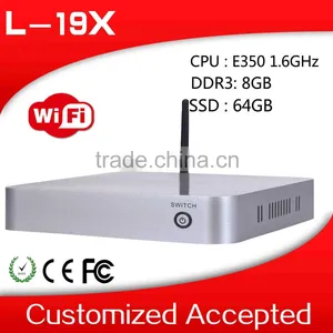 Hot Selling Mini pc Z3735f Computer Desktop pc Pentium L19x E350 Support Outdoor Printer,Projector 4G RAM 128G SSD thumbnail-1