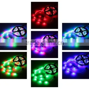 RGB LED Strip 5M 300Led SMD3528 5050 24Key IR Remote Controller 12V 2A Power Adapter Fleible Light Led Tape Decoration Lamps thumbnail-2