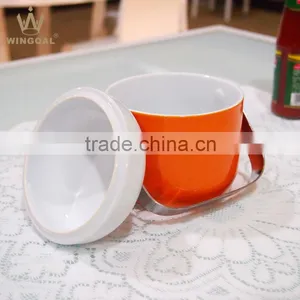 Ceramic Color Glaze Conister With Lid thumbnail-6