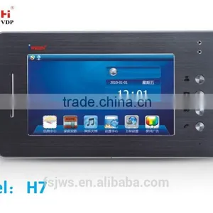 TCP/IP Smart Home Analog 7 Inch Color Screen Indoor Unit Video Door Phone thumbnail-2