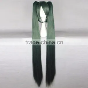2016 Hot Synthetic Japanese Anime Hatsune Miku Cosplay Wig With Two Ponytails thumbnail-6
