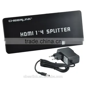 Cheerlink Full hd 1080p 1-input 4-output Hdmi Splitter 1x4 / Black-eu Plug thumbnail-4