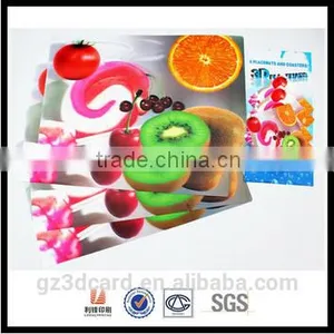 Advertising 3D Lenticular PP/PET Plastic Rubber Table Mat From China Facotry 2015 thumbnail-2