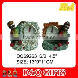 Polyresin Rasta Clock thumbnail-1