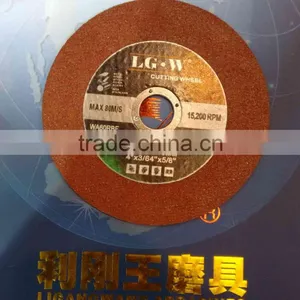 H487 Red 2nets 4" 105mm Chinese Steel Cutting Wheel Metal Abrasive Cut Off thumbnail-1