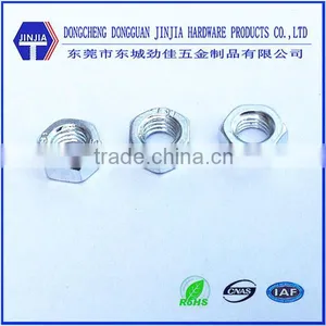 m5 White Zinc Hex Nut thumbnail-1