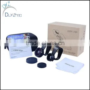 Universal Mobile Phone Camera LensWide Angle Fish Eye Macro 3in1 Mobile Phone Lens thumbnail-4