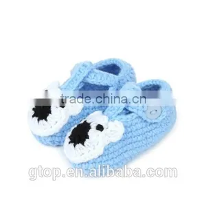 Wholesale Baby Handmade Crochet Shoes Supplier for 1-10 Months Old S-0007 thumbnail-1