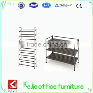 Cheap Folding Metal Shoe Rack 2 Tiers Painting Metal Shoe Rack With Best Service thumbnail-1