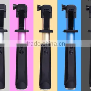2015 Best Selling Premium Aluminum Light Portable Bluetooth Selfie Stick For Christmas thumbnail-3