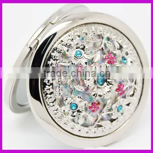 Fashion Rhinestone Crystal Bling Folding Mirrors thumbnail-2