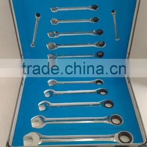 13 Pcs Aluminium Case Combination Ratchet Wrench Set thumbnail-3