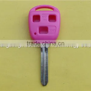 3 BTN Colorful Remote Car Key Cover for Toyota Corolla Prado Yaris Blue Red Pink Yellow thumbnail-4