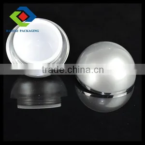 50ml/1.7oz Cheap Empty Ball Shape Cosmetic Cream Jar,Acrylic Mason Jar With Lid thumbnail-3