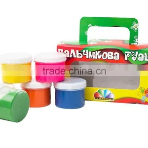 Gouache Finger Paint Set 6 Colors, 360 ml thumbnail-1