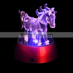 New Custom Design Horse Figurine Make Glass Figurines for Home Decration thumbnail-1