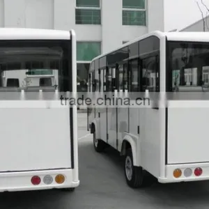 Electric Tourist Shuttle Bus Enclosed With Door for Park thumbnail-3