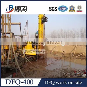 DFQ-400 Water Well DTH Drilling Rig Working With Air Compressor for Granite Borehole thumbnail-3