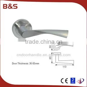 Door Lock Manufacturer Supply Stainless Steel Solid Level Door Handle on Rosette Supplier's Choice thumbnail-2