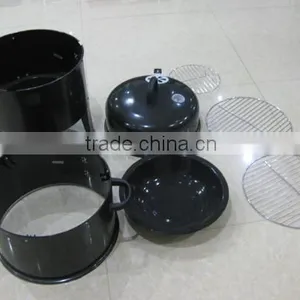 OUTDOOR GARDEN BBQ SMOKERS PORTABLE SMOKING COOKING PATIO BARBEQUE GRILL COAL thumbnail-3