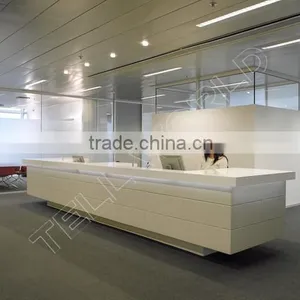 Wholesale Reception Desk/Hot Sales Modern Straight Desks/hotel Reception Desk Size thumbnail-3