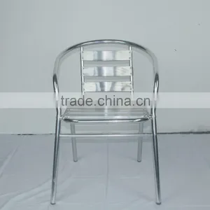 Good Quality Ourdoor Garden Dining Aluminum Stacking Alloy Chair YC001 thumbnail-3