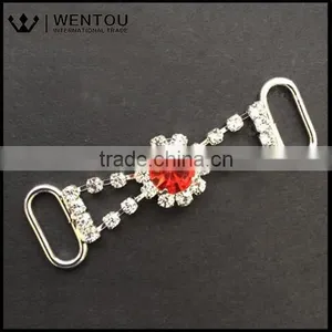 Wholesale Hight Quality Red Rhinestone Headbands Connectors For Baby thumbnail-1
