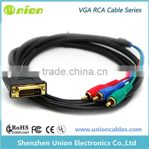 Hot Sell,High Quality Cable, Rca to Vga Male To Male 15 Pin Converter thumbnail-1