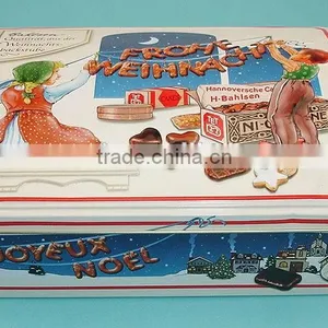 Customized Exquisite House Shaped Tin Box for Food, House Shape Tin Case for Gift thumbnail-5