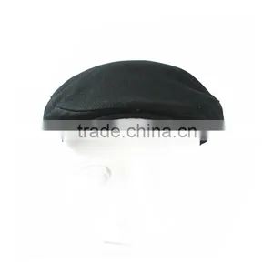 Black Cotton Custom Design Beret Hats Cap for Men thumbnail-2