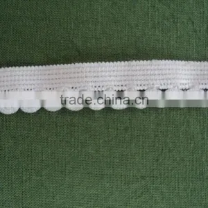 Nylon Elastic Lace in White Color / 100% Nylon Fabric Lace / Elastic Lace thumbnail-3
