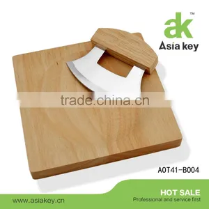 Easy To Grip And Cuts Simple Double Mezzaluna With Black Handles thumbnail-6