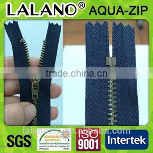 Leather Jacket Metal Zipper for Wholesale Clothing 5# Brass thumbnail-1